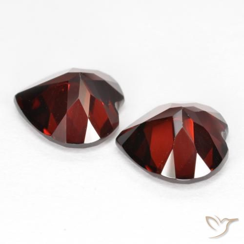 Pyrope Garnet Gemstones in 8 x 8 mm (calibrated) Size for Sale, Pyrope Garnet Stones in Dark Red Color