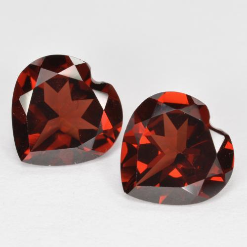 Deep Blood Red Pyrope Garnet Gem - 1.9ct Heart Facet (ID: 572964)
