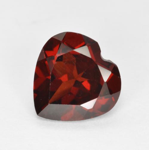 Темно-красный Гранат Пироп Камень - 2.1ct Фасетная огранка формы Сердце (ID: 573133)