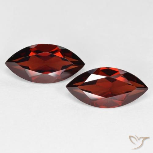 3.97ctw Natural Medium Red Pyrope Garnet, Marquise, VVS