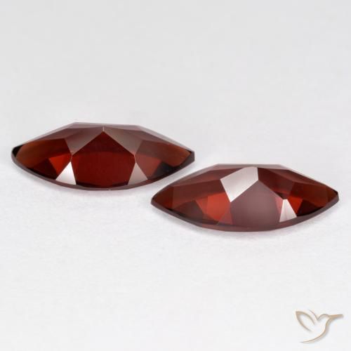Pyrope Garnet Gemstones in 11.9 x 5.9 mm Size for Sale, Pyrope Garnet Stones in Medium Red Color