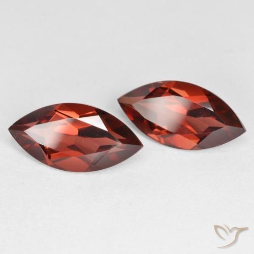 3.99 ctw Red Pyrope Garnet Stones, Natural Pyrope Garnet in Marquise Facet Shape for Sale