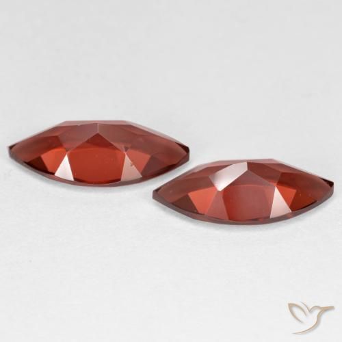 Pyrope Garnet Gemstones in 12.1 x 6.1 mm Size for Sale, Pyrope Garnet Stones in Currant Red Color
