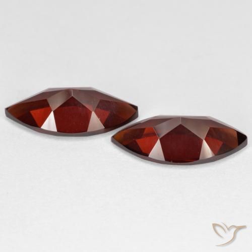 Pyrope Garnet Gemstones in 12.1 x 6.1 mm Size for Sale, Pyrope Garnet Stones in Sangria Red Color