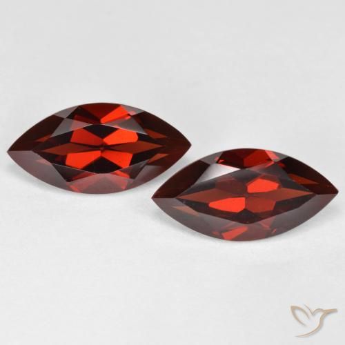 4.45 ct Marquise Cut Pyrope Garnet, 12 x 6 mm From Mozambique, Photo A
