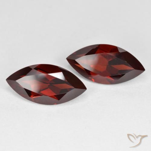 4.45 ctw Red Pyrope Garnet Stones, Natural Pyrope Garnet in Marquise Facet Shape for Sale