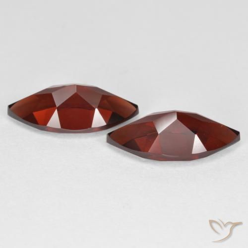 Pyrope Garnet Gemstones in 12 x 6 mm Size for Sale, Pyrope Garnet Stones in Dark Red Color