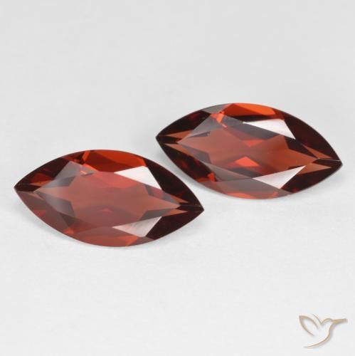 3.81 ctw Red Pyrope Garnet Stones, Natural Pyrope Garnet in Marquise Facet Shape for Sale