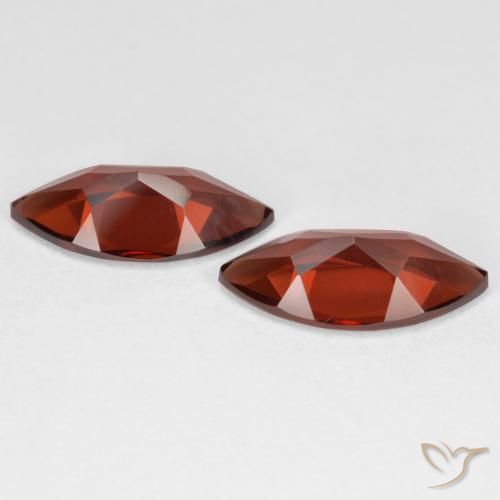 Pyrope Garnet Gemstones in 12 x 6.1 mm Size for Sale, Pyrope Garnet Stones in Sangria Red Color