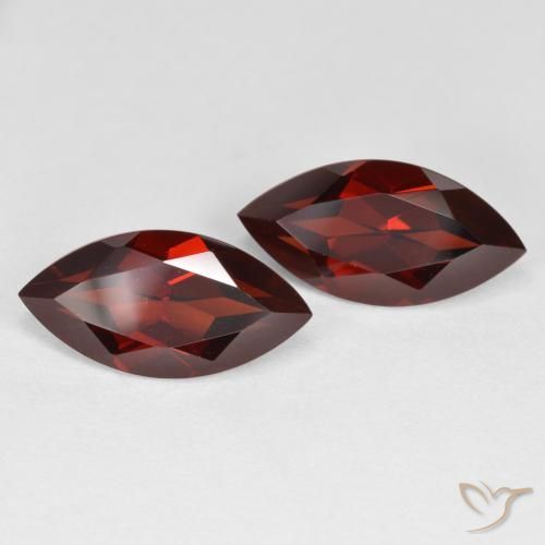 4.40 ctw Red Pyrope Garnet Stones, Natural Pyrope Garnet in Marquise Facet Shape for Sale