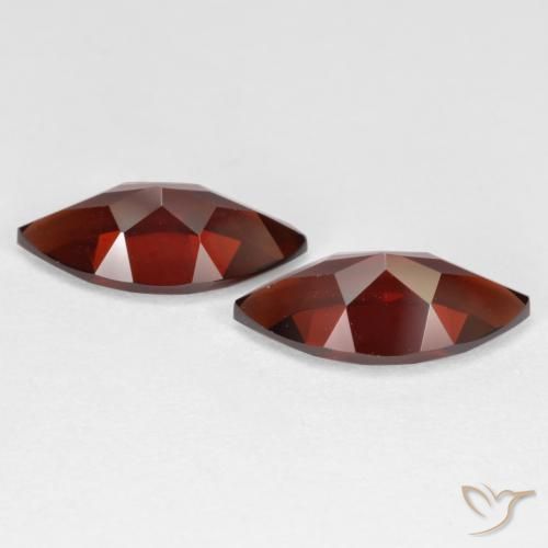 Pyrope Garnet Gemstones in 12 x 6.1 mm Size for Sale, Pyrope Garnet Stones in Dark Red Color