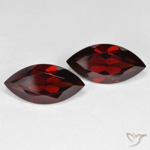 4.58 ctw Red Pyrope Garnet Stones, Natural Pyrope Garnet in Marquise Facet Shape for Sale
