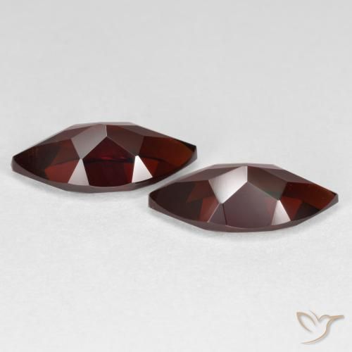 Pyrope Garnet Gemstones in 12 x 6.1 mm Size for Sale, Pyrope Garnet Stones in Dark Red Color