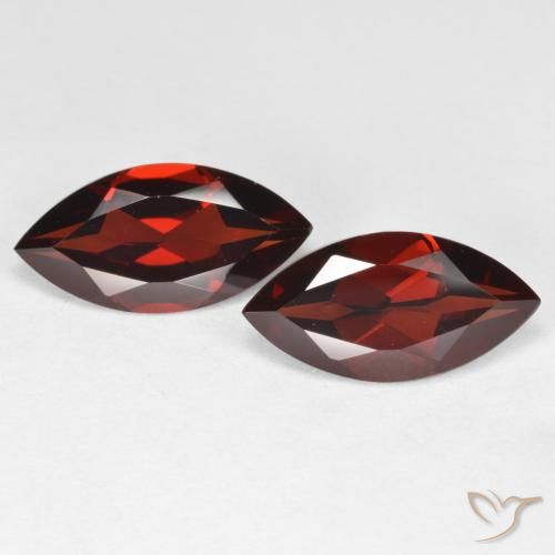 4.09 ct Marquise Cut Pyrope Garnet, 12.1 x 6.1 mm From Mozambique, Photo A