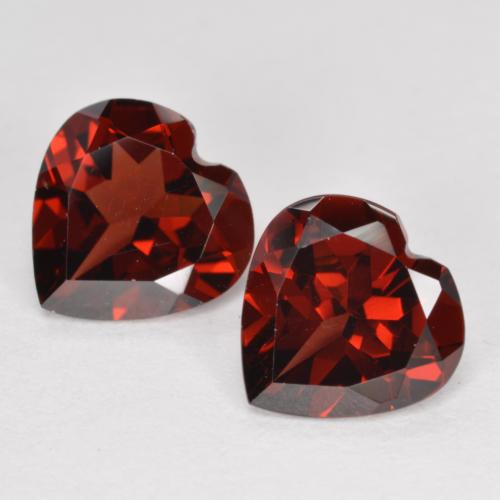 Deep Blood Red Pyrope Garnet Gem - 1.9ct Heart Facet (ID: 573278)
