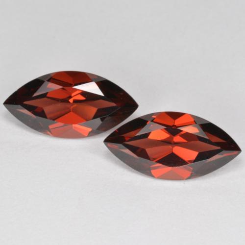 Medium Red Pyrope Garnet Gem - 2.3ct Marquise Facet (ID: 573457)