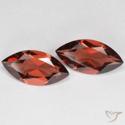 3.49 ctw Red Pyrope Garnet Stones, Natural Pyrope Garnet in Marquise Facet Shape for Sale