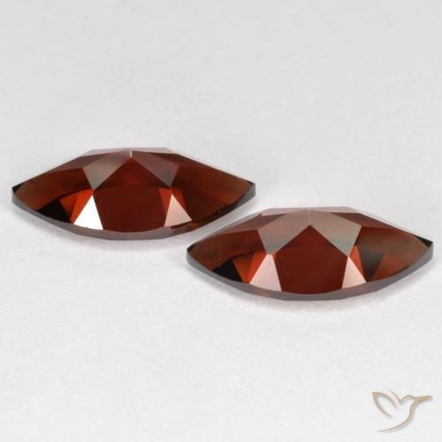 Pyrope Garnet Gemstones in 12 x 6 mm Size for Sale, Pyrope Garnet Stones in Deep Blood Red Color