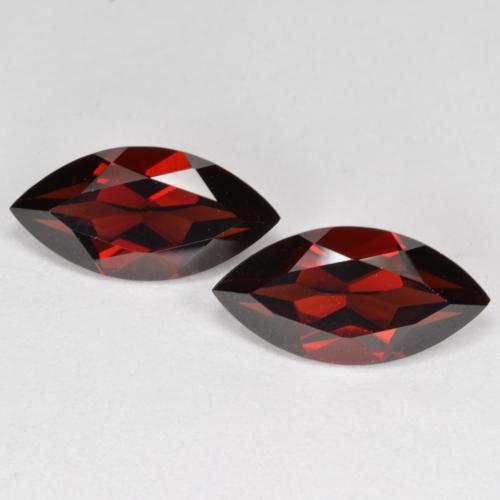 Deep Red Pyrope Garnet Gem - 2.2ct Marquise Facet (ID: 573461)