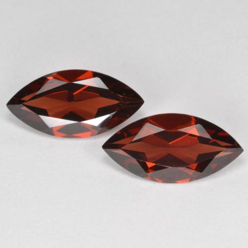 Темно-красный Гранат Пироп Камень - 2ct Фасетная Маркиза (ID: 573462)