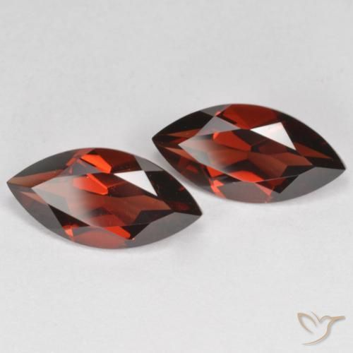 4.31 ctw Red Pyrope Garnet Stones, Natural Pyrope Garnet in Marquise Facet Shape for Sale