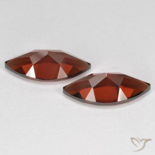 Pyrope Garnet Gemstones in 12 x 6.1 mm Size for Sale, Pyrope Garnet Stones in Deep Blood Red Color