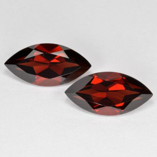 Deep Blood Red Pyrope Garnet Gem - 2.1ct Marquise Facet (ID: 573467)
