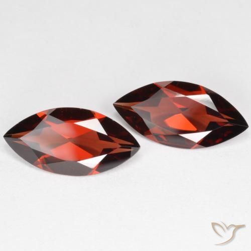 3.20 ctw Red Pyrope Garnet Stones, Natural Pyrope Garnet in Marquise Facet Shape for Sale