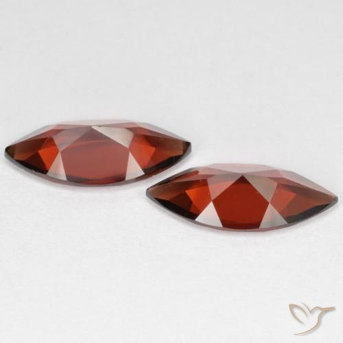 Pyrope Garnet Gemstones in 12 x 5.9 mm Size for Sale, Pyrope Garnet Stones in Deep Red Color