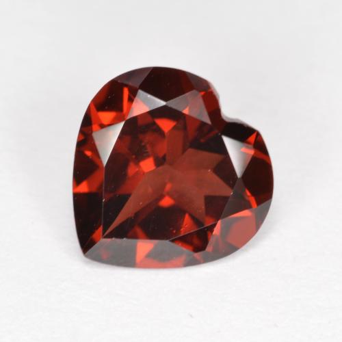 Rojo sangría Granate Piropo Gema - 1.9ct Forma de corazón (ID: 573638)