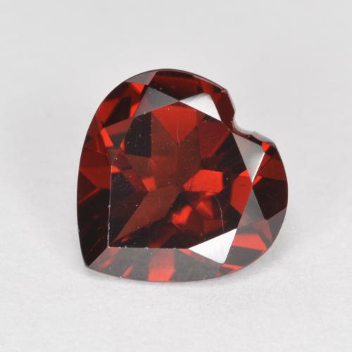 Rojo sangre intenso Granate Piropo Gema - 2ct Forma de corazón (ID: 573643)