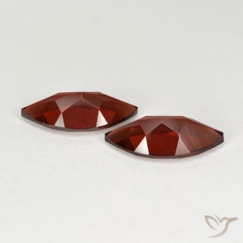 Pyrope Garnet Gemstones in 12 x 5.9 mm Size for Sale, Pyrope Garnet Stones in Currant Red Color