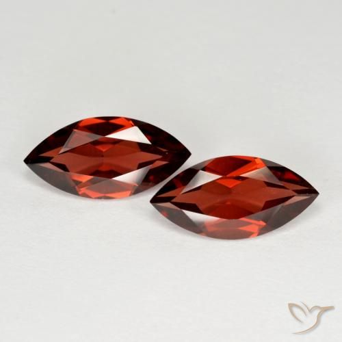 3.83ctw Natural Medium Red Pyrope Garnet, Marquise, VS