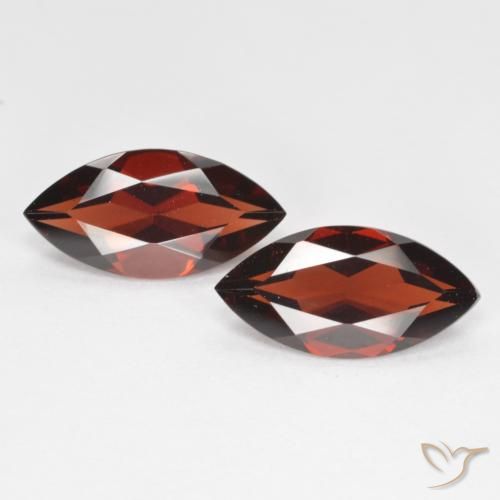 3.89 ct Marquise Cut Pyrope Garnet, 12.1 x 6 mm From Mozambique, Photo A