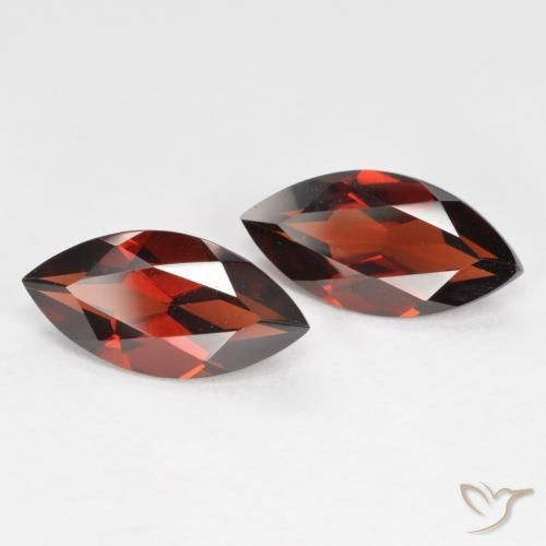 3.89 ctw Red Pyrope Garnet Stones, Natural Pyrope Garnet in Marquise Facet Shape for Sale