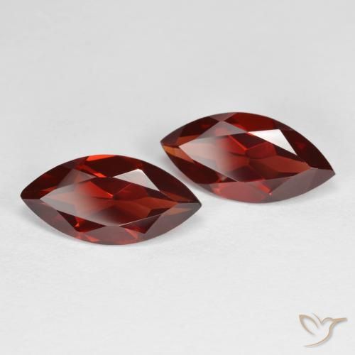 3.95 ctw Red Pyrope Garnet Stones, Natural Pyrope Garnet in Marquise Facet Shape for Sale