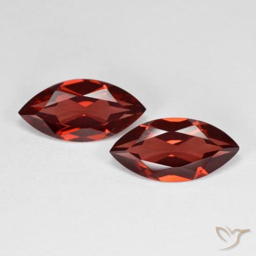 3.87 ct Marquise Cut Pyrope Garnet, 12 x 5.9 mm From Mozambique, Photo A