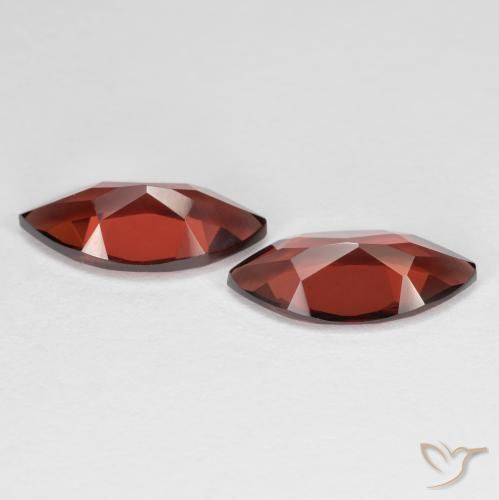Pyrope Garnet Gemstones in 12 x 5.9 mm Size for Sale, Pyrope Garnet Stones in Medium Red Color