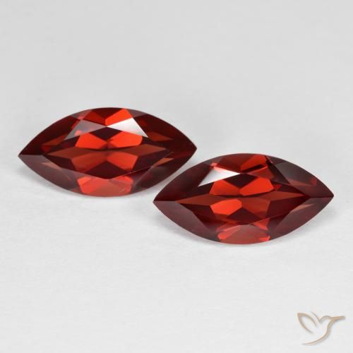 4.53 ct Marquise Cut Pyrope Garnet, 12 x 6 mm From Mozambique, Photo A