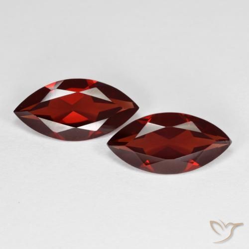 3.6 ct Marquise Cut Pyrope Garnet, 12.1 x 6 mm From Mozambique, Photo A