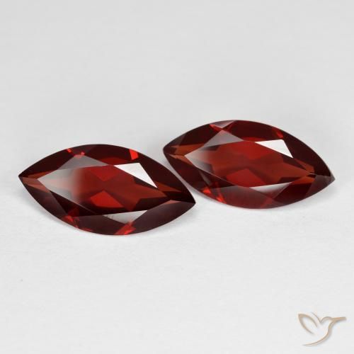 3.60 ctw Red Pyrope Garnet Stones, Natural Pyrope Garnet in Marquise Facet Shape for Sale