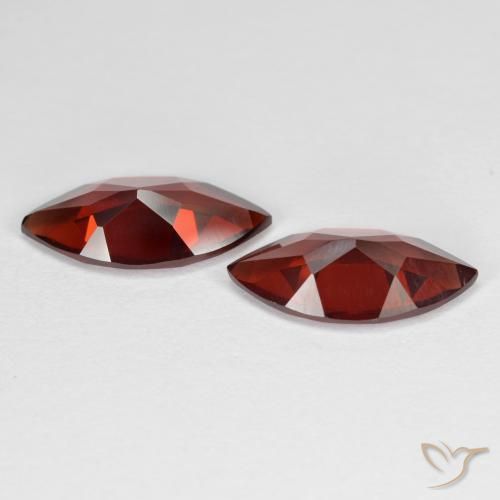 Pyrope Garnet Gemstones in 12.1 x 6 mm Size for Sale, Pyrope Garnet Stones in Sangria Red Color
