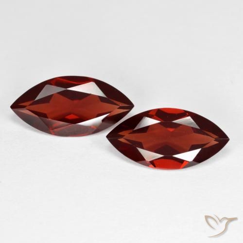 3.6 ct Marquise Cut Pyrope Garnet, 12.2 x 6 mm From Mozambique, Photo A
