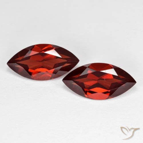 4.33 ct Marquise Cut Pyrope Garnet, 12 x 6.2 mm From Mozambique, Photo A
