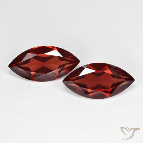 3.95 ct Marquise Cut Pyrope Garnet, 11.9 x 6 mm From Mozambique, Photo A