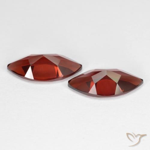 Pyrope Garnet Gemstones in 11.9 x 6 mm Size for Sale, Pyrope Garnet Stones in Sangria Red Color