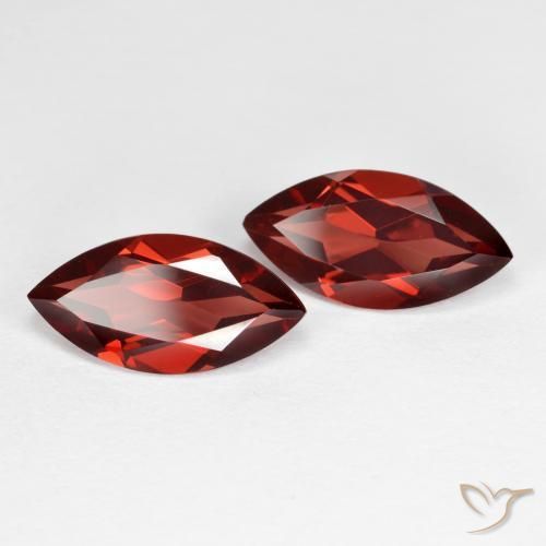 4.23 ctw Red Pyrope Garnet Stones, Natural Pyrope Garnet in Marquise Facet Shape for Sale