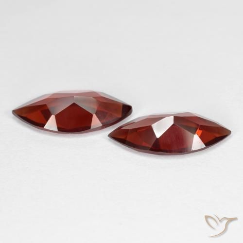 Pyrope Garnet Gemstones in 12 x 5.9 mm Size for Sale, Pyrope Garnet Stones in Medium Red Color