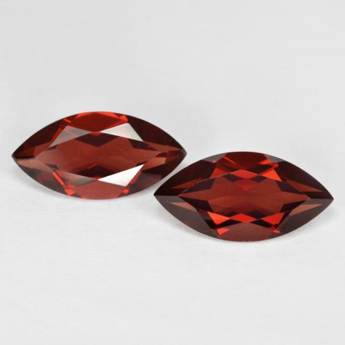 Currant Red Pyrope Garnet Gem - 2.2ct Marquise Facet (ID: 590451)