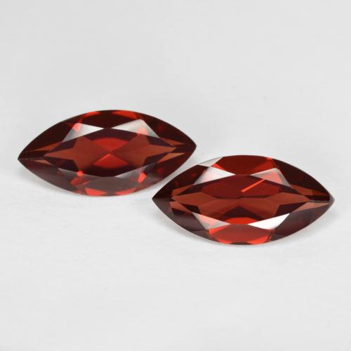 Medium Red Pyrope Garnet Gem - 2ct Marquise Facet (ID: 590452)